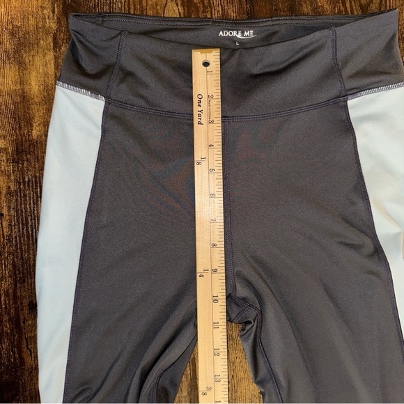 Adore Me Women's Pants Gray Large Aadya‎ Wide Waistband Yoga Pull-On Leggings - Picture 11 of 12